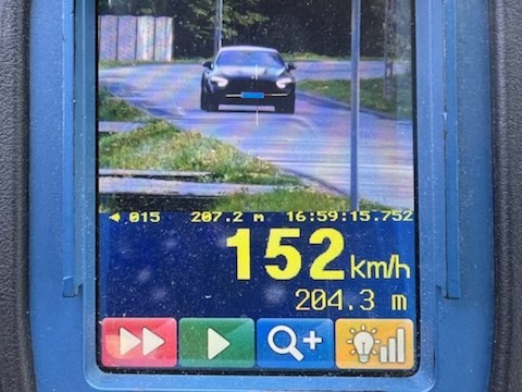 Zarejestrowane przekroczenie prędkości w Żdżarach