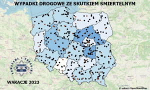 Mapa wypadków 2023r.