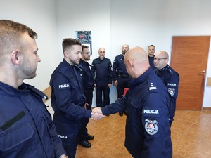 Ceremonia ślubowania nowych policjantów.