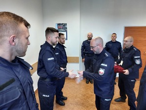 Ceremonia ślubowania nowych policjantów.