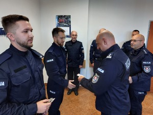 Ceremonia ślubowania nowych policjantów.