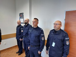 Ceremonia ślubowania nowych policjantów.