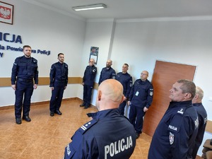 Ceremonia ślubowania nowych policjantów.