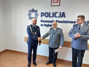 Komendant Powiatowy Policji w Dębicy gratuluje swoim zastępcom