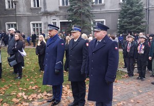 Insp. J.Mazur podczas Obchodów 11 Listopada w Dębicy