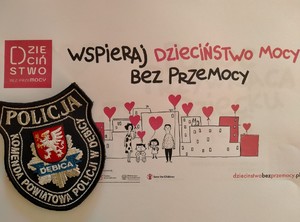 Plakat akcji „Dzieciństwo bez Przemocy”