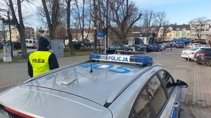 Policjanci podczas zabezpieczenia WOŚP