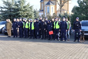 Policjanci podlegli KPP Dębica podczas odprawy
