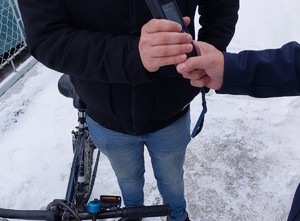 Badanie trzeźwości rowerzysty