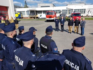 Podsumowanie przeprowadzonych ćwiczeń, mówi podinsp. Maciej Gawryś