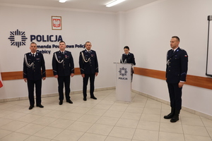 Komendanci podczas rozpoczęcia uroczystości