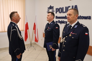 Uroczyste wręczenie rozkazu o powierzeniu obowiązków Zastępcy Komendanta Powiatowego Policji w Dębicy