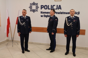 Nowy Zastępca szefa dębickiej Policji składa podziękowanie za zaufanie i powierzenie mu nowego stanowiska