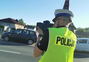 Policjanci WRD podczas działań "Prędkość"