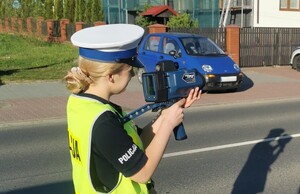Policjanci WRD podczas działań "Prędkość"