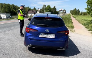 Policjanci WRD podczas działań "Prędkość"
