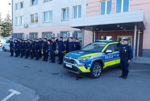 Policjanci z Dębicy oddają hołd zmarłemu policjantowi Natanowi Sieroń